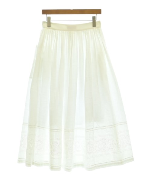 CELINE（セリーヌ）ロング・マキシ丈スカート 白 サイズ:38(S位) レディース/2200609524336