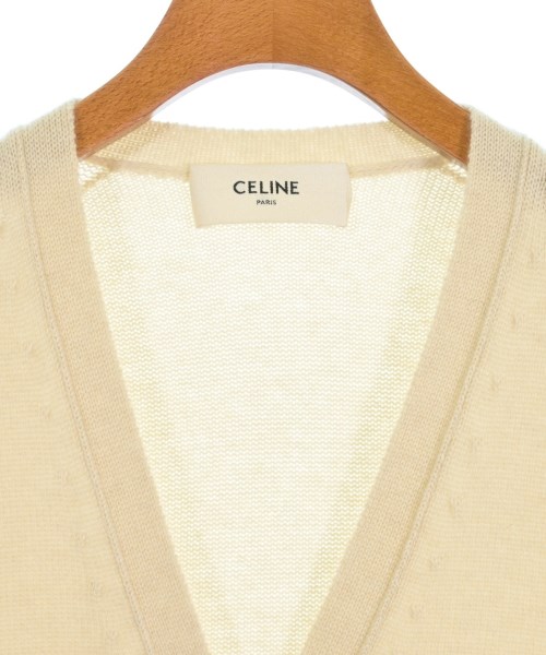 CELINE（セリーヌ）カーディガン 白 サイズ:XS レディース/2200609524350