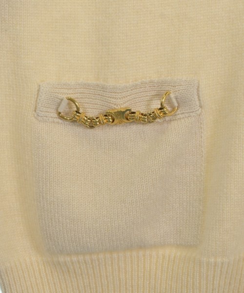 CELINE（セリーヌ）カーディガン 白 サイズ:XS レディース/2200609524350