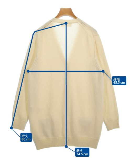 CELINE（セリーヌ）カーディガン 白 サイズ:XS レディース/2200609524350