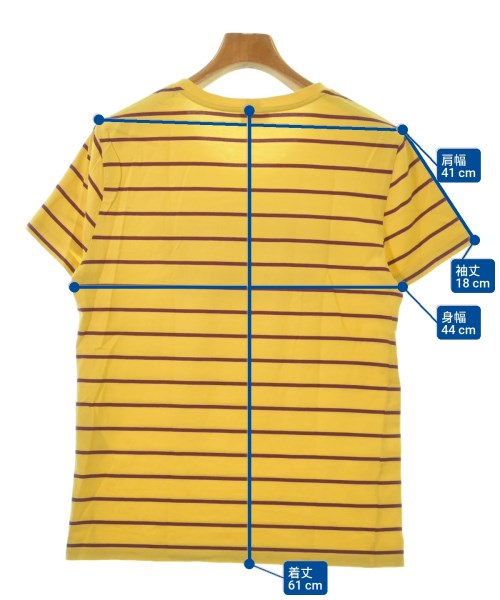 CELINE（セリーヌ）Tシャツ・カットソー 黄 サイズ:S メンズ/2200618193240