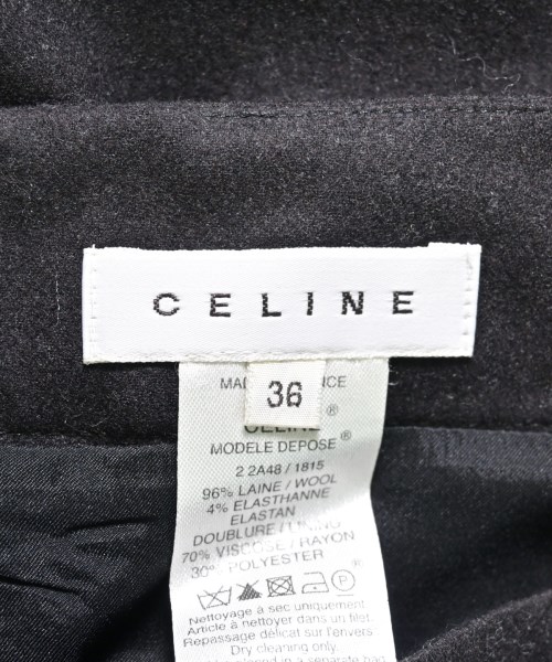 CELINE（セリーヌ）ひざ丈スカート グレー サイズ:36(XS位) レディース/2200616861011