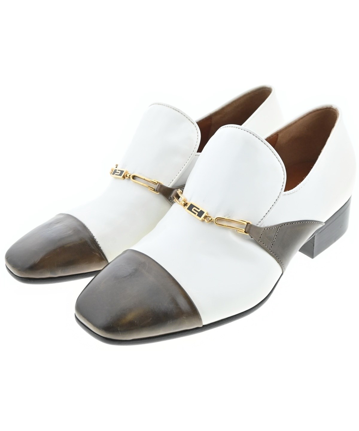 CELINE ラメ シルバー ドレスシューズ グリッター セリーヌ ローファー CELINE（セリーヌ）ドレスシューズ/ローファー 白 サイズ:EU36(22.5cm