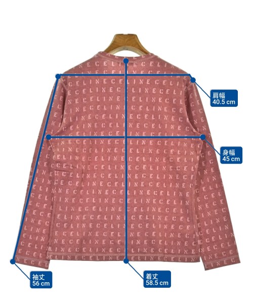 CELINE（セリーヌ）Tシャツ・カットソー 赤 サイズ:L レディース/2200605637320