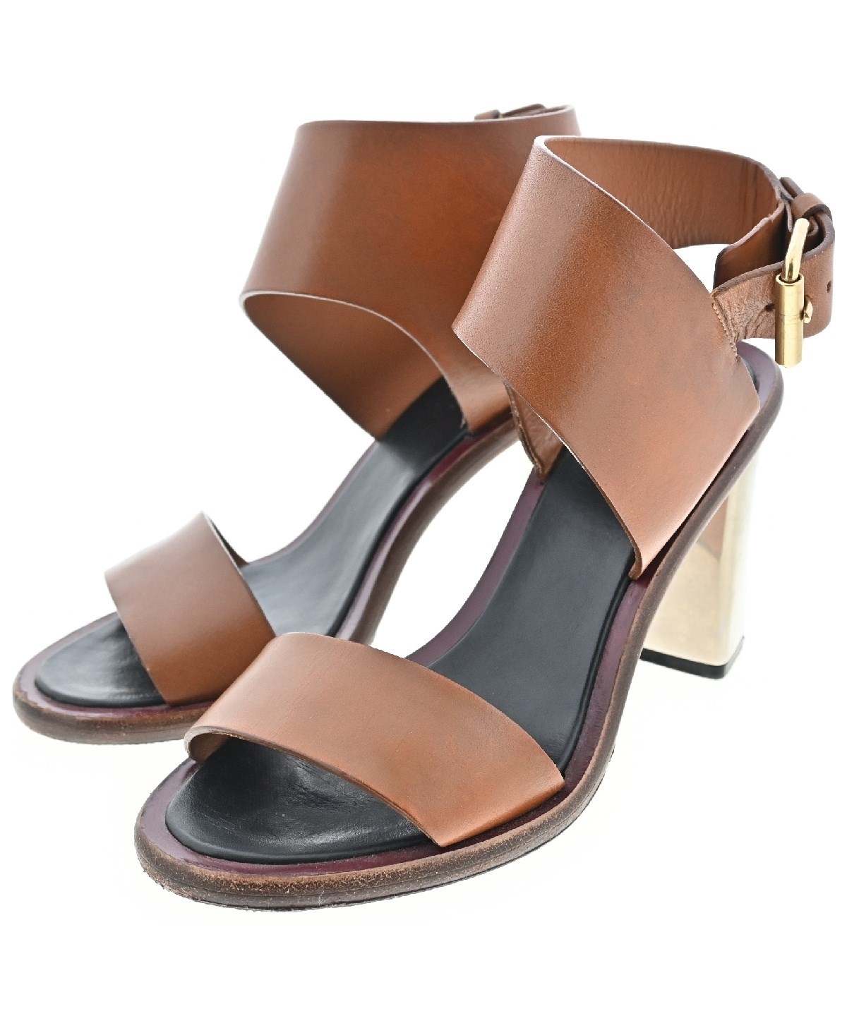 関税送料込★再入荷SALE★完売間近ラスト１個★Celine★サンダル CELINE（セリーヌ）サンダル 茶 サイズ:EU35 1/2(22cm位