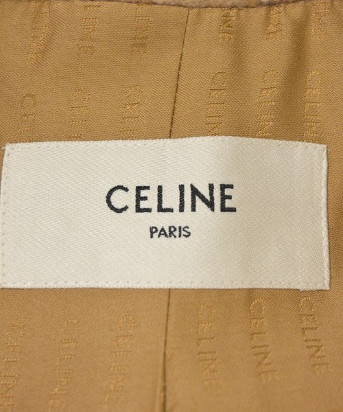 CELINE（セリーヌ）ノーカラージャケット ベージュ サイズ:36(XS位) レディース/2200570810018