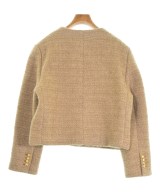 CELINE（セリーヌ）ノーカラージャケット ベージュ サイズ:36(XS位) レディース/2200570810018