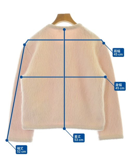 CELINE（セリーヌ）ノーカラージャケット ピンク サイズ:S レディース/2200570810049