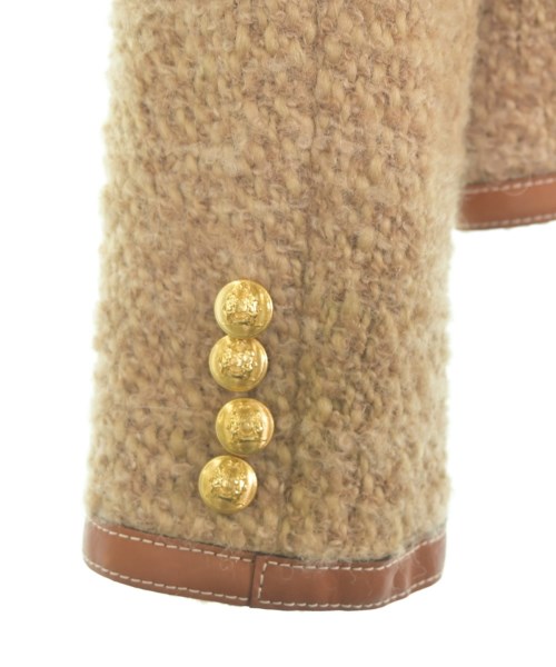 CELINE（セリーヌ）ノーカラージャケット ベージュ サイズ:38(S位) レディース/2200570810056