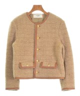 CELINE（セリーヌ）ノーカラージャケット ベージュ サイズ:38(S位) レディース/2200570810056