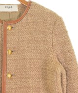 CELINE（セリーヌ）ノーカラージャケット ベージュ サイズ:38(S位) レディース/2200570810056