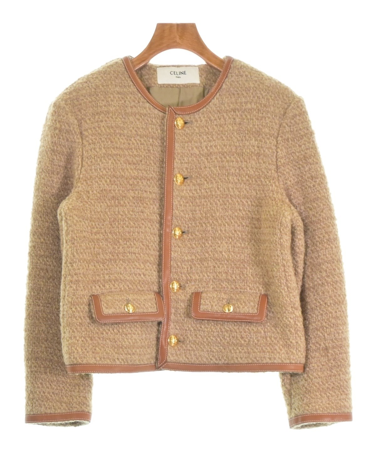 CELINE セリーヌ 春スプリングコート ジャケット 38 ベージュ CELINE セリーヌ 春スプリングコート ジャケット 38 ベージュ