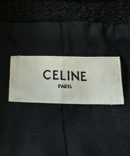 CELINE（セリーヌ）ノーカラージャケット 黒 サイズ:40(L位) レディース/2200570810070