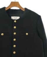 CELINE（セリーヌ）ノーカラージャケット 黒 サイズ:40(L位) レディース/2200570810070