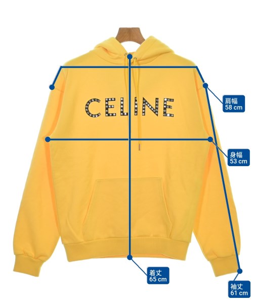 CELINE（セリーヌ）パーカー 黄 サイズ:S メンズ/2200570810087