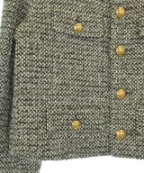 CELINE（セリーヌ）ノーカラージャケット カーキ サイズ:38(S位) レディース/2200570810179