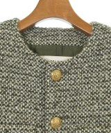 CELINE（セリーヌ）ノーカラージャケット カーキ サイズ:38(S位) レディース/2200570810179