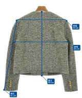 CELINE（セリーヌ）ノーカラージャケット カーキ サイズ:38(S位) レディース/2200570810179