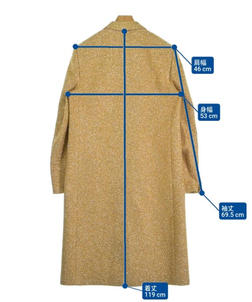 CELINE（セリーヌ）チェスターコート ゴールド サイズ:46(M位) メンズ/2200570810216