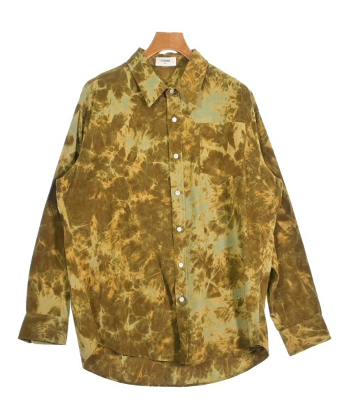 CELINE(セリーヌ)カジュアルシャツ 茶 サイズ:38(S位)/2200570810247
