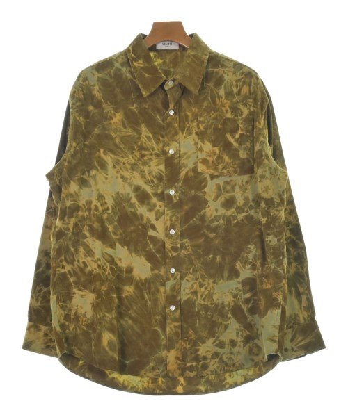 CELINE(セリーヌ)カジュアルシャツ カーキ サイズ:37(XS位)/2200570810254