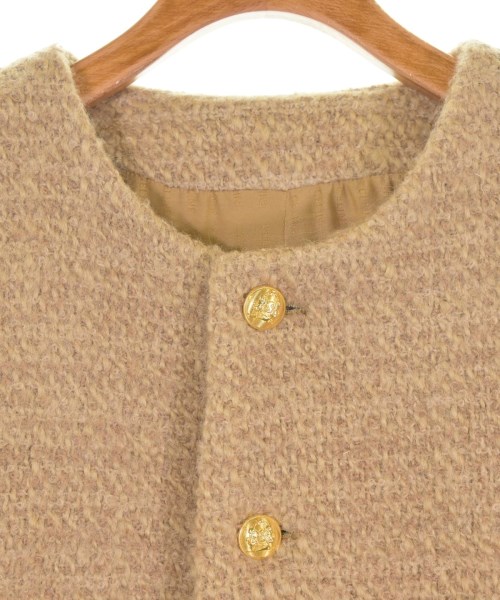 CELINE（セリーヌ）ノーカラージャケット ベージュ サイズ:38(S位) レディース/2200570810377