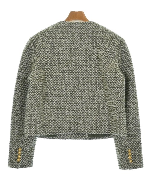 CELINE（セリーヌ）ノーカラージャケット カーキ サイズ:38(S位) レディース/2200570810391