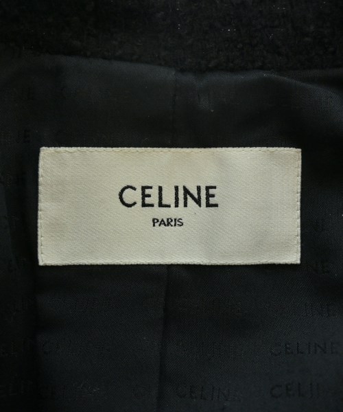CELINE（セリーヌ）ノーカラージャケット 黒 サイズ:36(S位) レディース/2200570810407