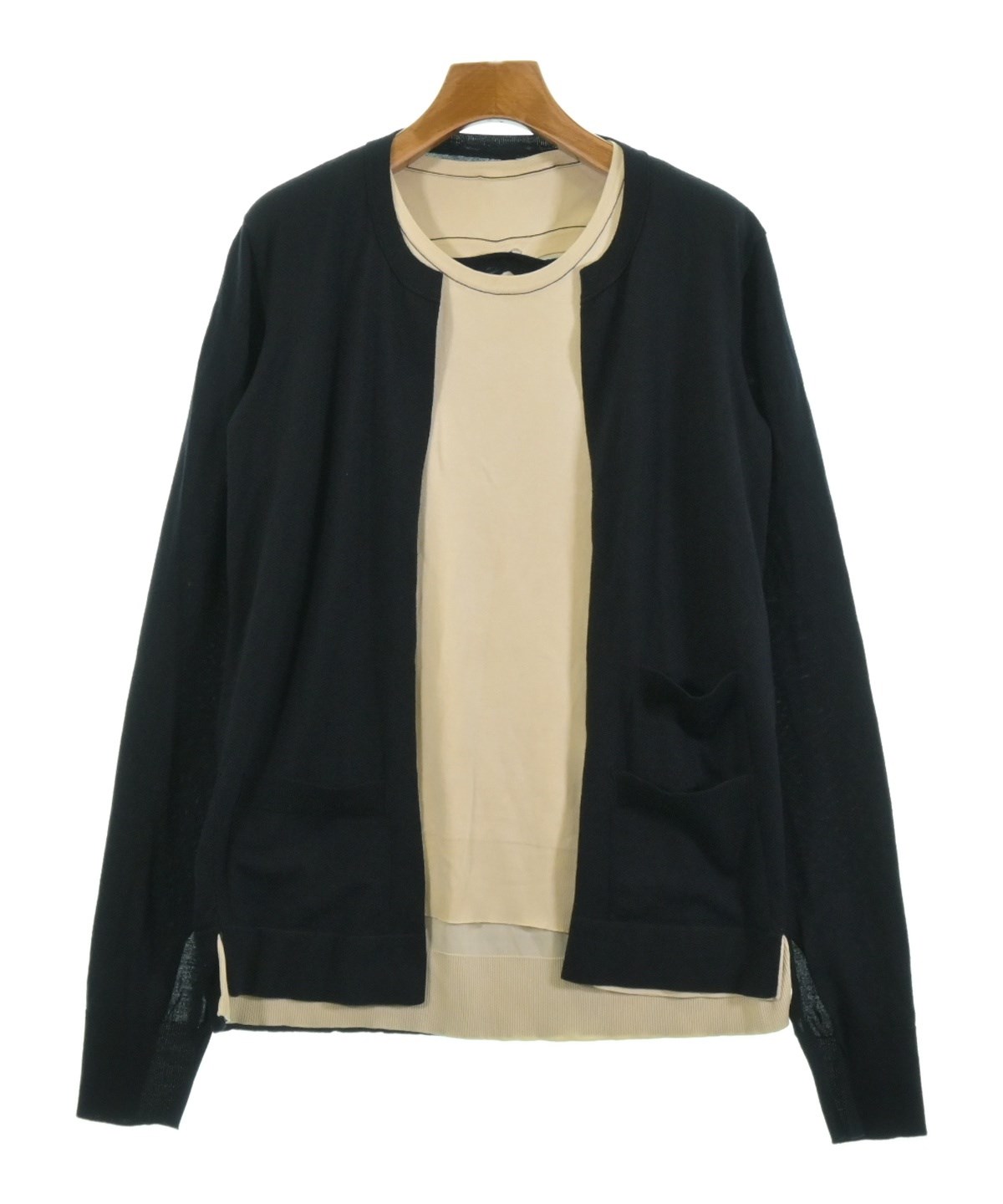 CELINE（セリーヌ）カーディガン 紺 サイズ:S レディース
