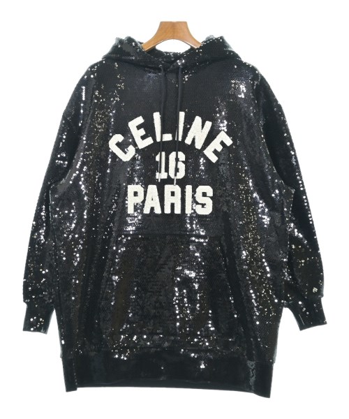 CELINE(セリーヌ)パーカー 黒 サイズ:XS/2200571899067