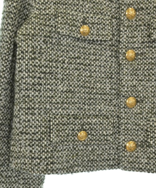 CELINE（セリーヌ）ノーカラージャケット 緑 サイズ:38(M位) レディース/2200572872014