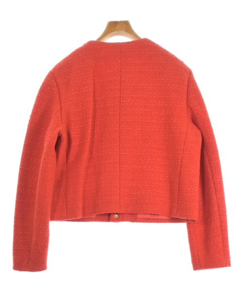 CELINE（セリーヌ）ノーカラージャケット 赤 サイズ:42(XL位) レディース/2200572872038
