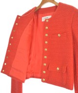 CELINE（セリーヌ）ノーカラージャケット 赤 サイズ:42(XL位) レディース/2200572872038