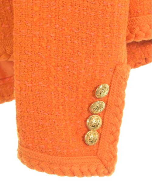 CELINE（セリーヌ）ノーカラージャケット オレンジ サイズ:34(XXS位) レディース/2200572872045