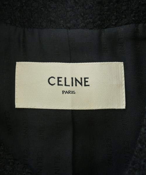 CELINE（セリーヌ）ノーカラージャケット 黒 サイズ:40(L位) レディース/2200572872069