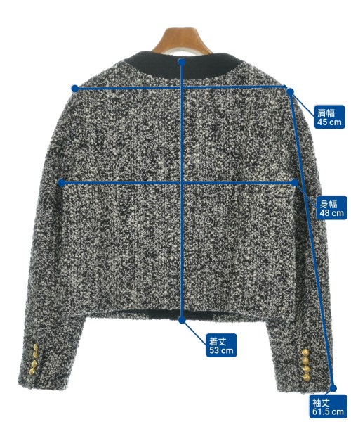 CELINE（セリーヌ）ノーカラージャケット 黒 サイズ:40(L位) レディース/2200572872069