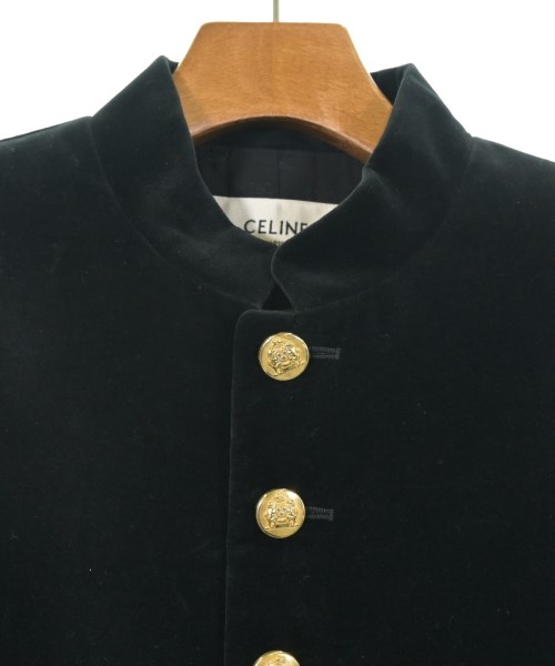 CELINE（セリーヌ）ノーカラージャケット 黒 サイズ:40(L位) レディース/2200572872076
