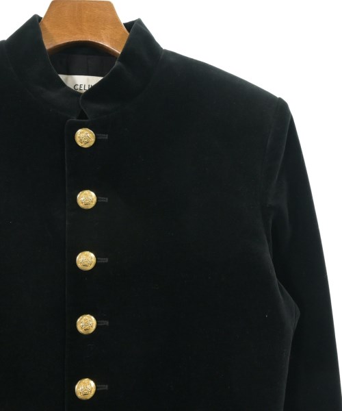 CELINE（セリーヌ）ノーカラージャケット 黒 サイズ:40(L位) レディース/2200572872120