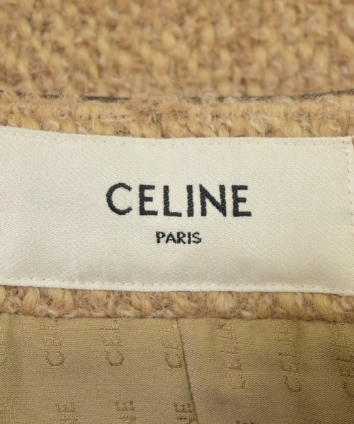 CELINE（セリーヌ）ノーカラージャケット ベージュ サイズ:38(M位) レディース/2200572872137