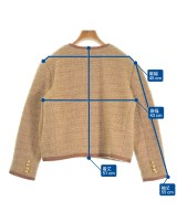 CELINE（セリーヌ）ノーカラージャケット ベージュ サイズ:38(M位) レディース/2200572872137