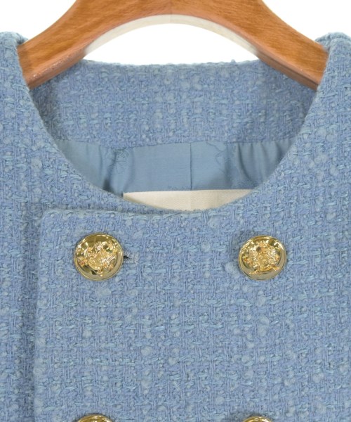 CELINE（セリーヌ）ノーカラージャケット 青 サイズ:40(L位) レディース/2200572872182