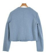 CELINE（セリーヌ）ノーカラージャケット 青 サイズ:40(L位) レディース/2200572872182