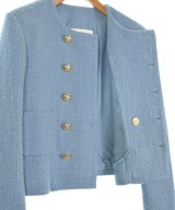 CELINE（セリーヌ）ノーカラージャケット 青 サイズ:40(L位) レディース/2200572872182