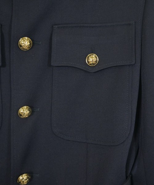 CELINE（セリーヌ）ノーカラージャケット 紺 サイズ:34(XS位) レディース/2200572872199