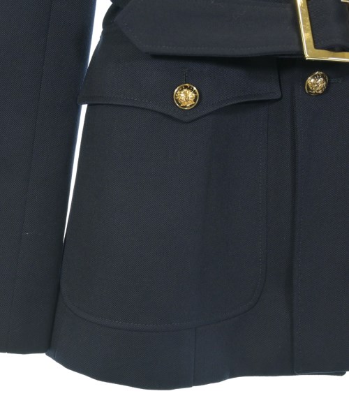 CELINE（セリーヌ）ノーカラージャケット 紺 サイズ:34(XS位) レディース/2200572872199