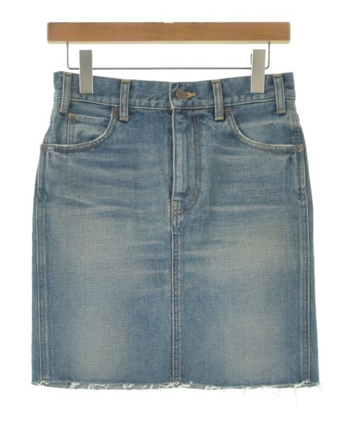 CELINE(セリーヌ)ひざ丈スカート 青 サイズ:25(S位)/2200672119033