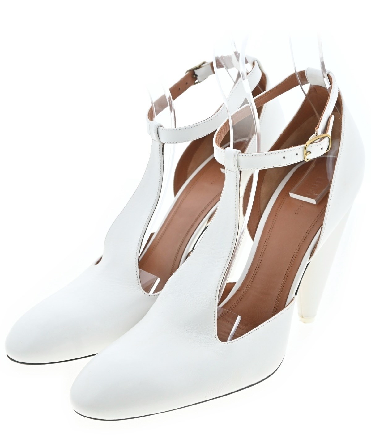 CELINE(セリーヌ)パンプス 白 サイズ:EU38(24.5cm位) レディース CELINE(セリーヌ)パンプス 白 サイズ:EU38(24.5cm位) レディース