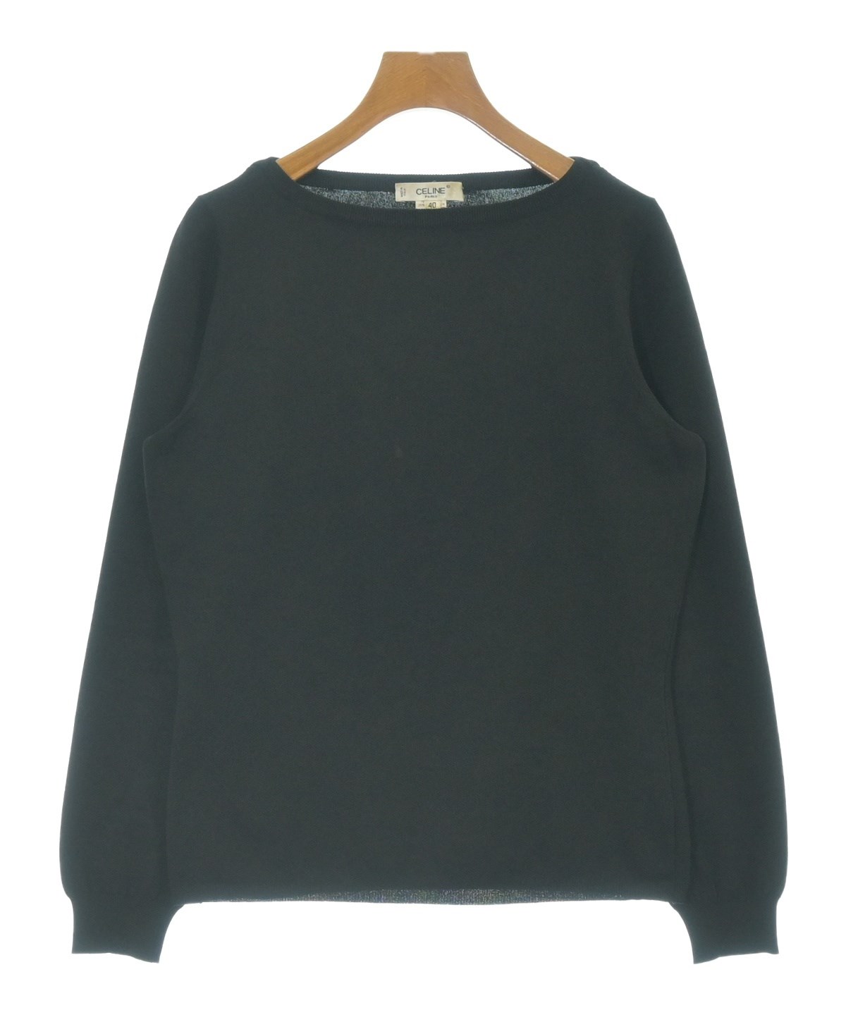 CELINE ブラック　ニット　セーター Mサイズ CELINE（セリーヌ）ニット・セーター 黒 サイズ:40(M位) レディース