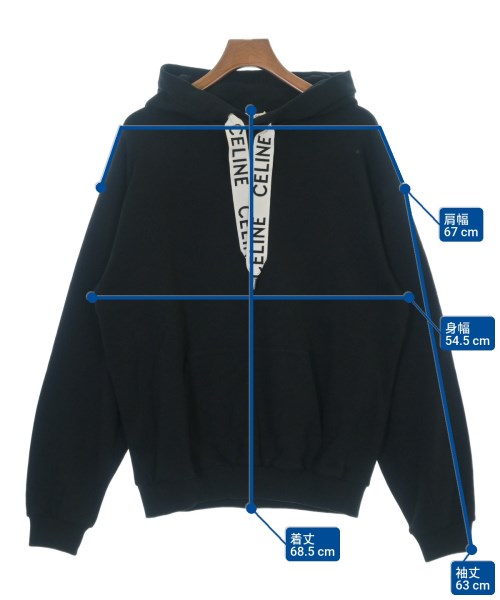 CELINE（セリーヌ）パーカー 黒 サイズ:L メンズ/2200672956010