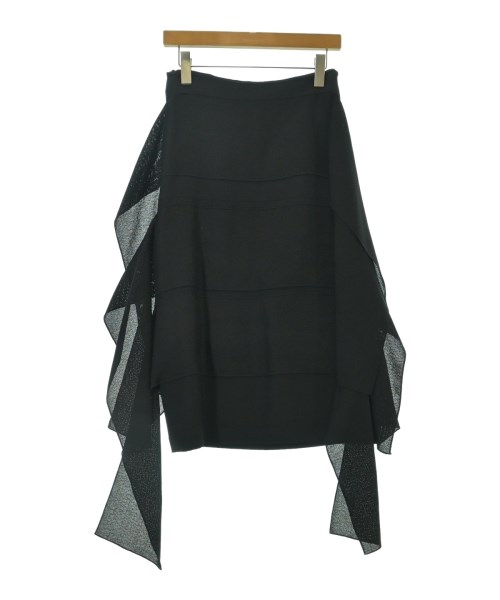 CELINE(セリーヌ)ひざ丈スカート 黒 サイズ:36(XS位)/2200677901107